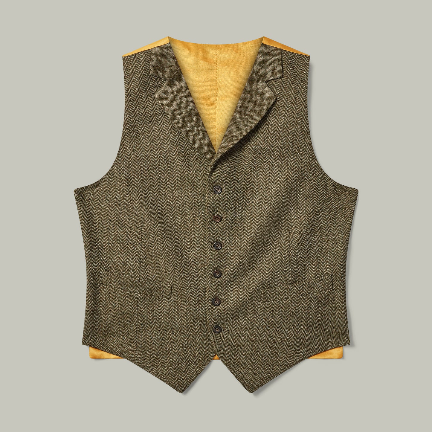 Harrow Tweed Lapel Vest [HOLLY]