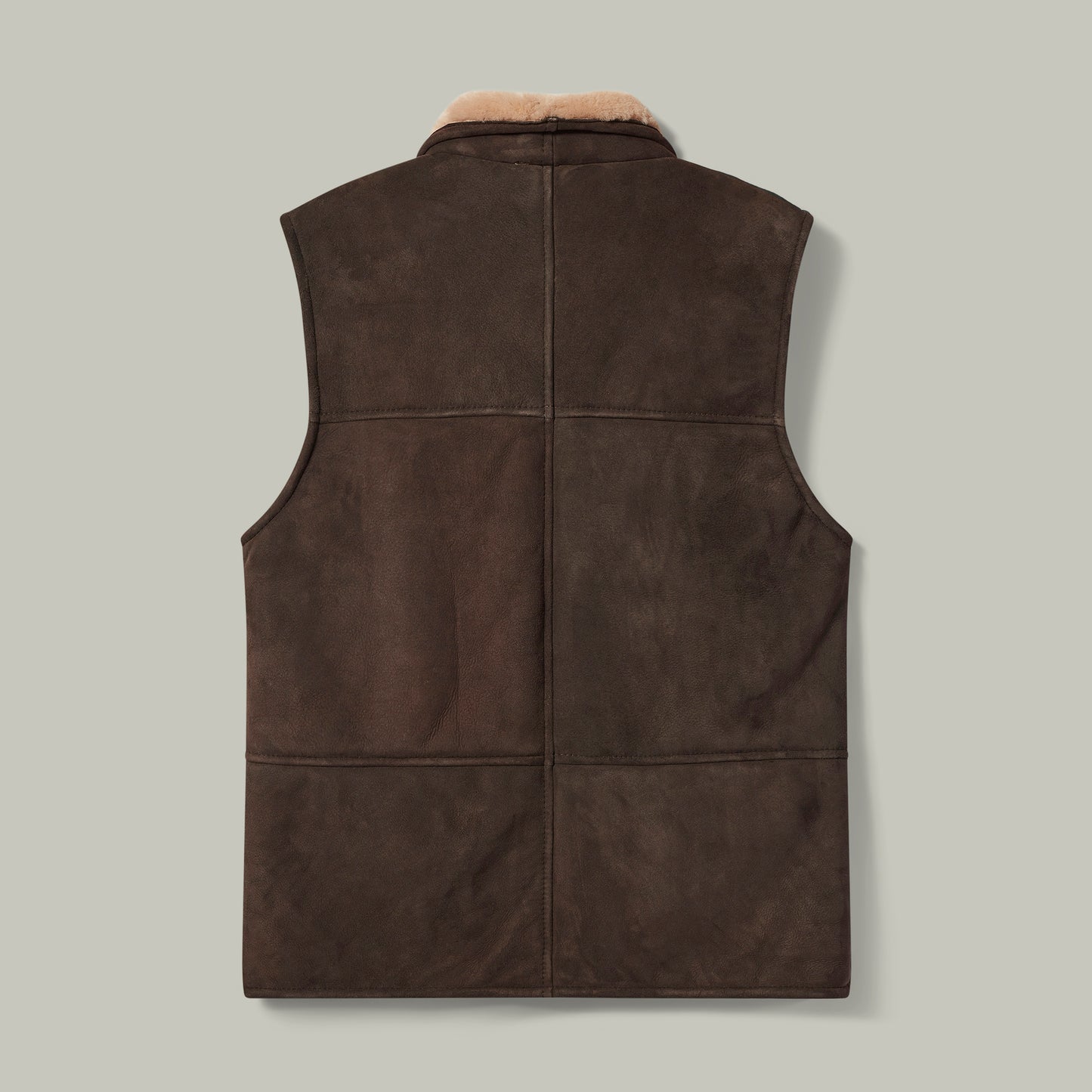 'Royal' Sheepskin Body Warmer [WALNUT]