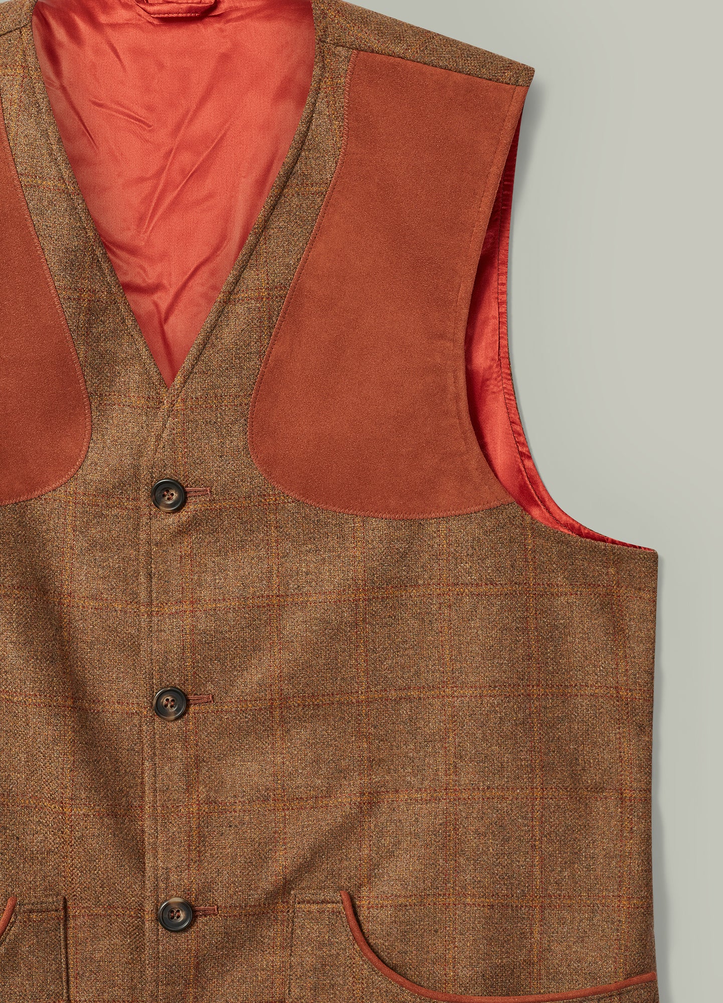 Northwood Tweed Shooting Vest [HAWTHORN]